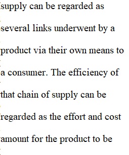 Supply Chain Logistics Week 7 Discussion 1